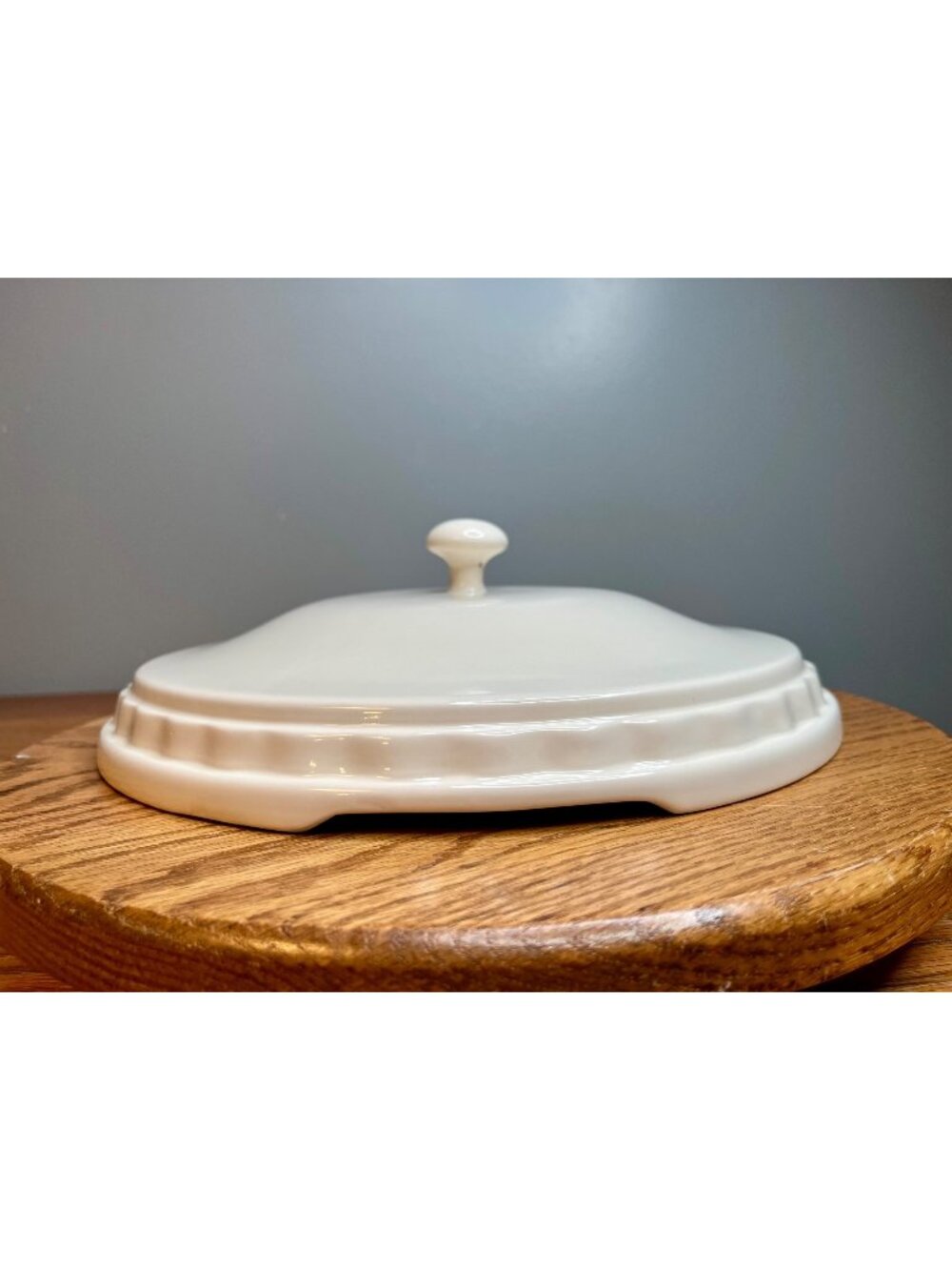 Longaberger Woven Traditions Ivory   grandma Bonnie pie plate lid